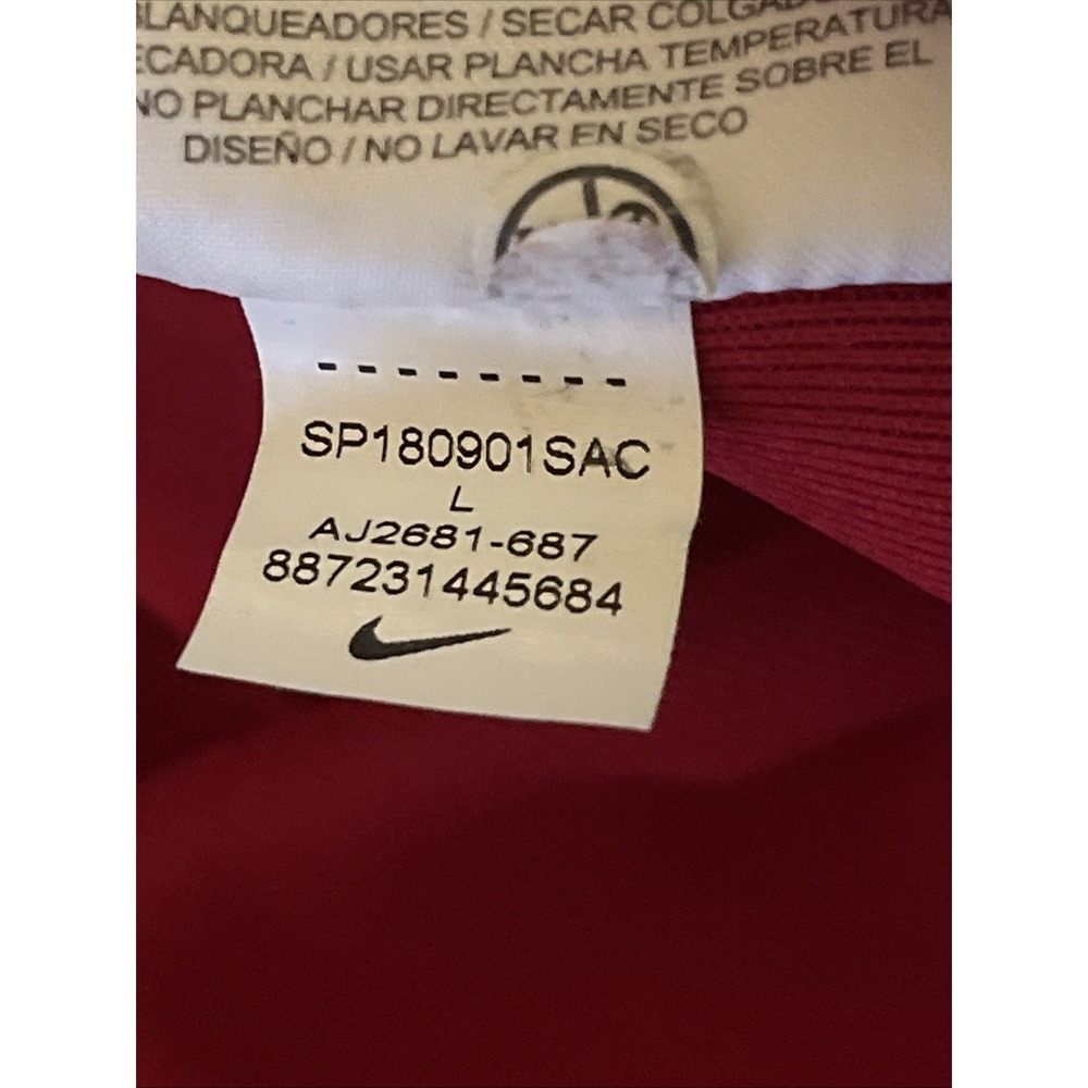Nike Track Suit Jacket Full Zip Great Design Size LG - Picture 10 of 10